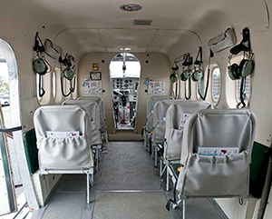 Inside of Turbine Otter Amphibian Seaplane